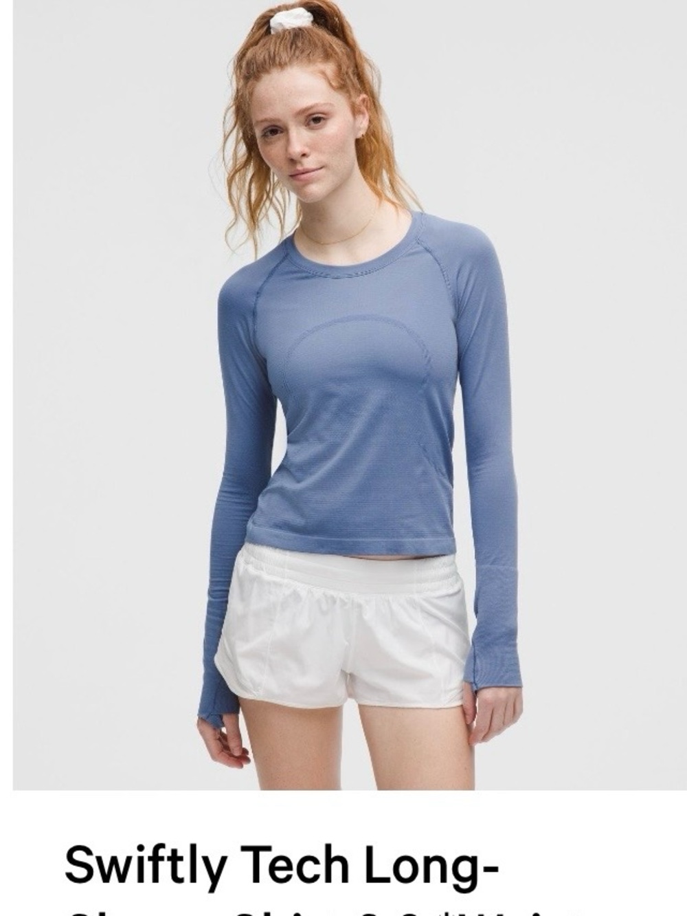 lululemon athletica Long-Sleeve Tech Top - Dusty Blue